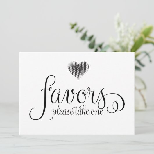 Invitation Panneau de mariage de faveur (Debout devant)
