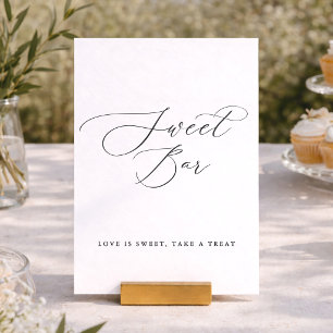 Invitation Panneau de mariage élégant et doux bar