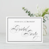 Invitation Panneau de mariage élégant pour cortège de mariage (Debout devant)