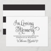 Invitation Panneau de mariage En Souvenirs Aimants (Devant / Derrière)