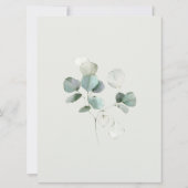 Invitation Panneau de mariage Eucalyptus Foliage Love is Swee (Dos)