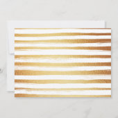 Invitation Panneau de mariage Gold Foil & Green Palm Leaf Bea (Dos)