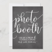 Invitation Panneau de mariage Photobooth - Prenez un accessoi (Devant)