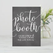 Invitation Panneau de mariage Photobooth - Prenez un accessoi (Debout devant)