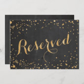 Invitation Panneau de mariage réservé, (Devant / Derrière)