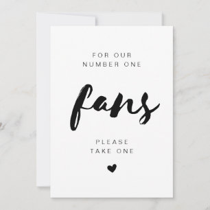 Invitation Panneau de mariage SAMMI Minimal Take A Fan