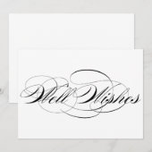 Invitation Panneau de mariage 'Vœux de bonheur' à l'écriture  (Devant / Derrière)