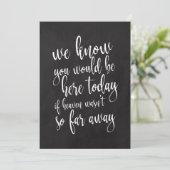 Invitation Panneau de mémorial de tableau noir abordable pour (Debout devant)