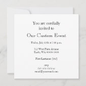 Invitation Panneau de paie (Devant)