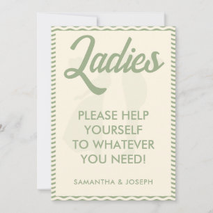 Invitation Panneau de panier de salle de bain pour dames à ra