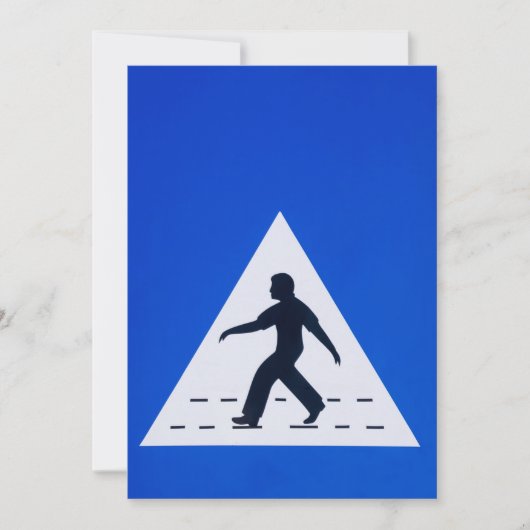 Invitation Panneau de passage pour piétons omanais - Mascate, (Devant)