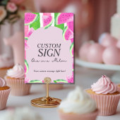 Invitation Panneau de pastèque rose personnalisée à Melon