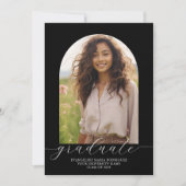 Invitation Panneau de photographie pour annonce de remise de  (Devant)