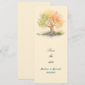 invitation panneau de piédestal d'arbre futuriste (Devant / Derrière)