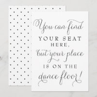 Panneau de recherche de votre siège de mariage en 