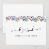Invitation Panneau de réservation de fleurs aquarelles de jar (Devant / Derrière)