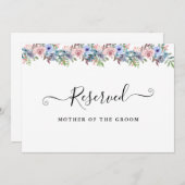 Invitation Panneau de réservation de jardin d'été floral à l' (Devant / Derrière)