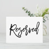 Invitation Panneau de réservation de mariage chic écrit à la (Debout devant)