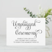 Invitation panneau de signalisation de mariage sans appareil  (Debout devant)