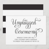 Invitation panneau de signalisation de mariage sans appareil  (Devant / Derrière)