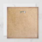 Invitation Panneau de signalisation de tableau de lettres gri (Dos)