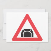 Invitation Panneau de signalisation de tunnel Symbole de la c (Devant)