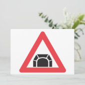 Invitation Panneau de signalisation de tunnel Symbole de la c (Debout devant)