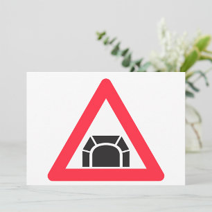 Invitation Panneau de signalisation de tunnel Symbole de la c