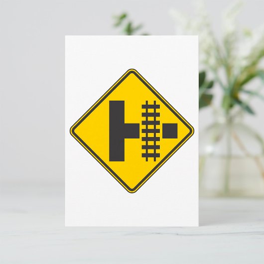 Invitation Panneau de signalisation routière d'annonce de pas