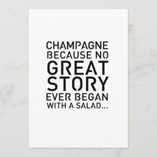 Invitation Panneau de table 5x7 moderne Champagne parce que