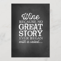 Panneau de table Ardoise 5x7 Vin Parce que
