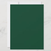Invitation Panneau de table Retro Green Handwriting Pizza Bar (Dos)