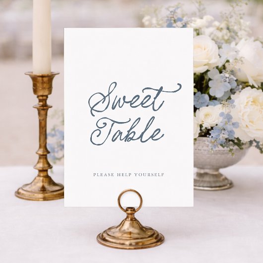 Invitation Panneau de Table Sucrée de Mariage