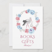 Invitation Panneau de tableau Cadeaux de Baby shower rose vif (Devant)