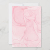 Invitation Panneau de tableau Cadeaux de Baby shower rose vif (Dos)