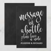 Invitation Panneau de tableau de craie abordable Message dans (Devant / Derrière)