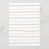 Invitation Panneau de tirage au sort de couche ballon de verd (Dos)