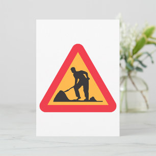 Invitation Panneau de travaux routiers à venir Zone de constr