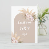 Invitation Panneau d'herbe de la Pampa bohème (Debout devant)