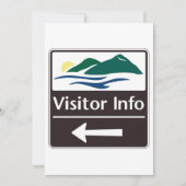 Invitation Panneau d'information du visiteur (Devant)