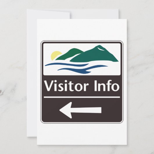 Invitation Panneau d'information du visiteur (Devant)