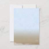 Invitation Panneau en bois blanc pour mariage à la plage avec (Dos)