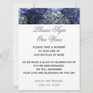 Invitation Panneau Hydrangea Signez Notre Vin