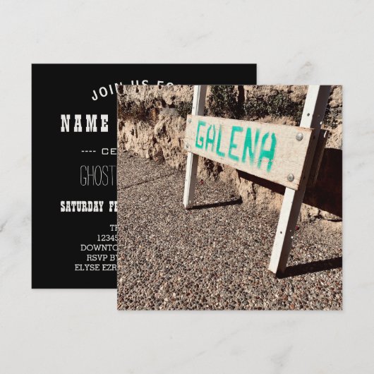 Invitation panneau latéral de galène (Devant / Derrière)