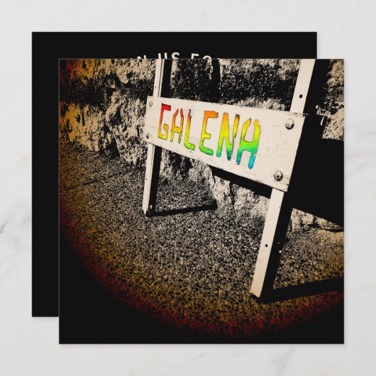 Invitation panneau latéral de galène (Devant / Derrière)