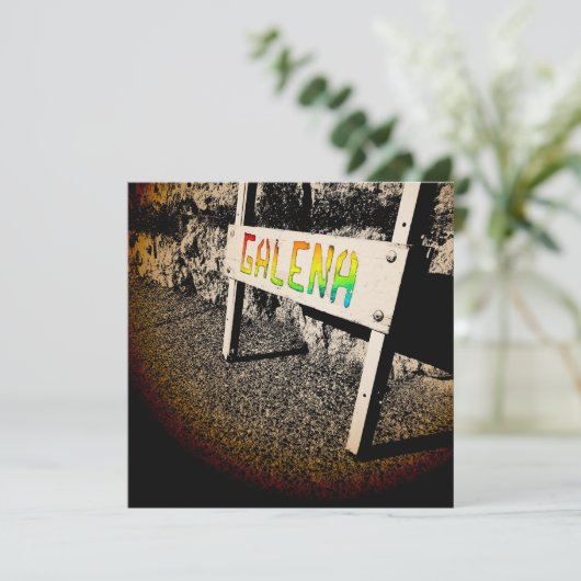 Invitation panneau latéral de galène (Debout devant)