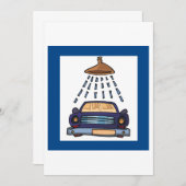 Invitation Panneau Lavage de voiture (Devant / Derrière)