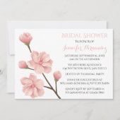 Invitation Panneau Mariage de Fête de l'mariée noir et blanc (Devant)