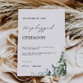 Invitation Panneau Mariage de la cérémonie de débranchement d