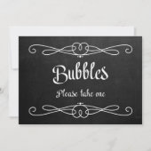 Invitation Panneau Mariage du tableau de bord "Bulles" (Devant)